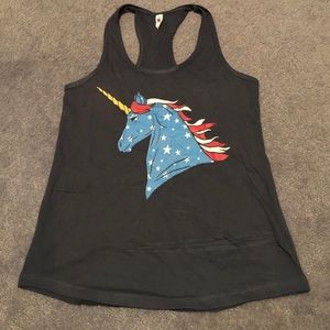 Unicorn 4th of July shirt with headband
